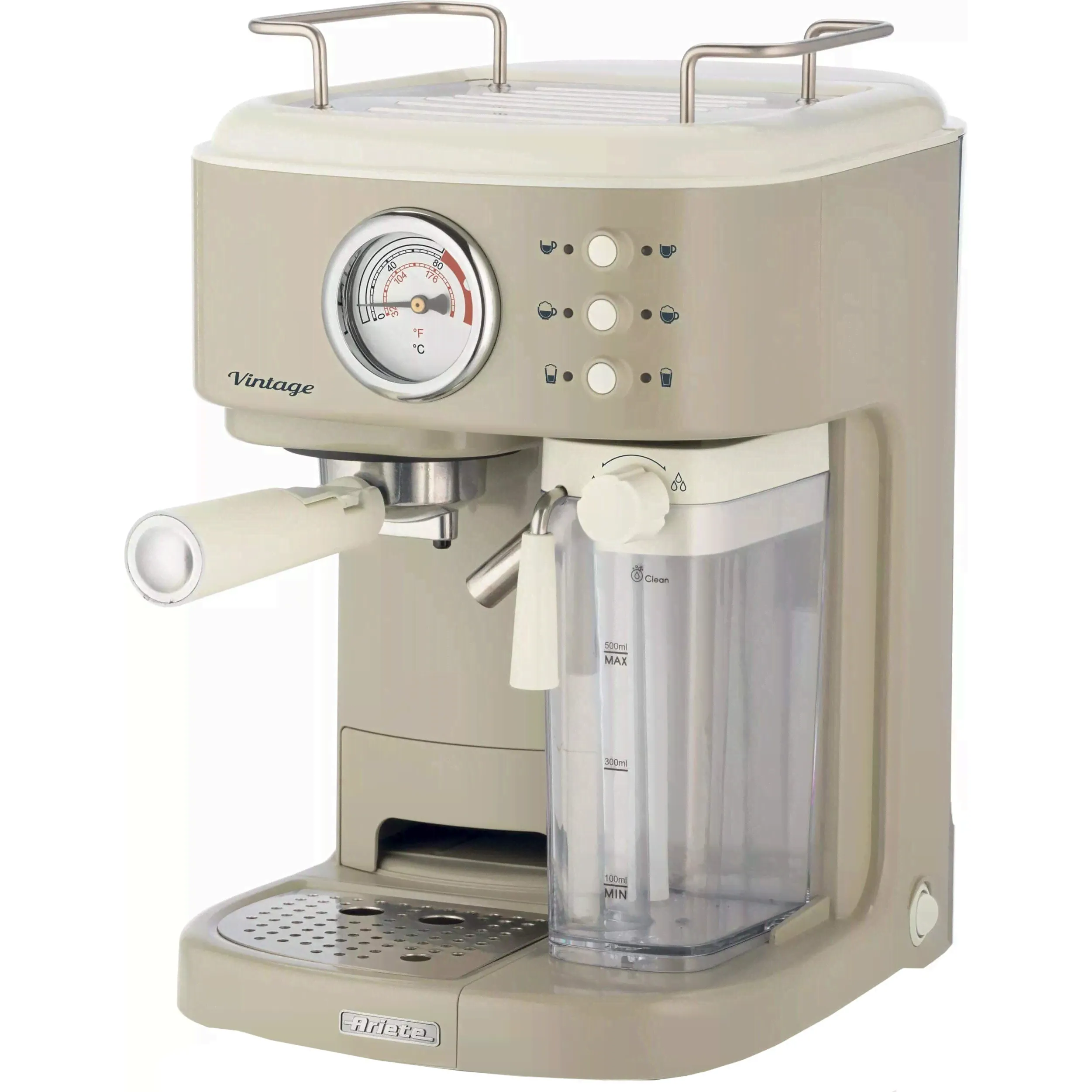 Рожковая кофеварка Ariete Vintage 1383 бежевый-0