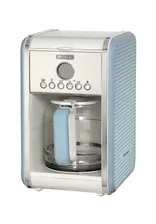 Кофеварка Ariete 1342/05 Vintage капельная с подогревом, ретро дизайн, голубой, 2,1 л, мощность 960 Вт