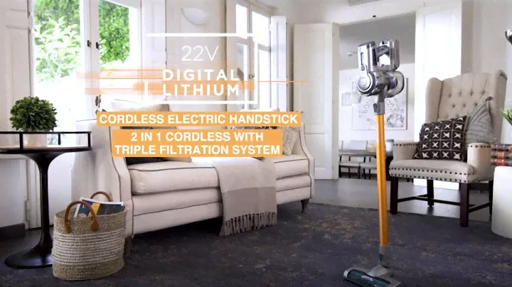22V Digital Lithium - Ariete 2758 - Scopa elettrica senza fili 2 in 1 con motore digitale