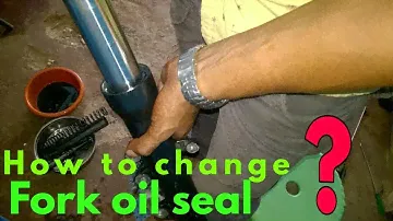 How to change the front fork oil seals (Yamaha FZ 2016 model )
