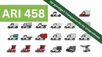 ARI 458 Elektrotransporter für Ihr Gewerbe oder Unternehmen mit bis zu 495 km Reichweite