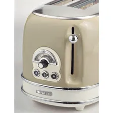 Тостер Ariete 155, бежевый, металл, 2 ломтика, 810 Вт