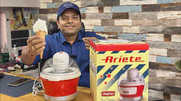 Best Ice Cream Maker | Ariete Party Time Ice Cream Maker | Yogurt maker | Red
