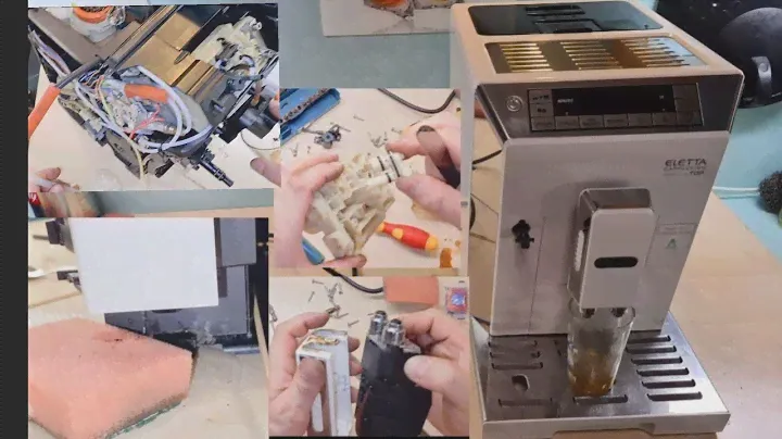 Delonghi Eletta Verliert Wasser in der auffangschale und neben der Maschine links. Fehler Reparatur