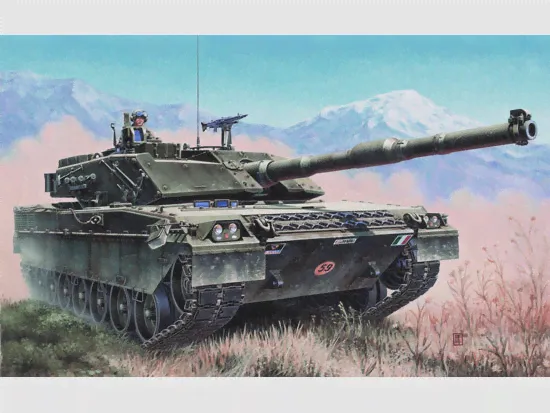 1/35 Итальянский танк C1 "Ariete", МБТ (Trumpeter, 00332)