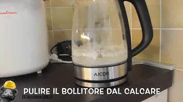 Come pulire il bollitore dal calcare