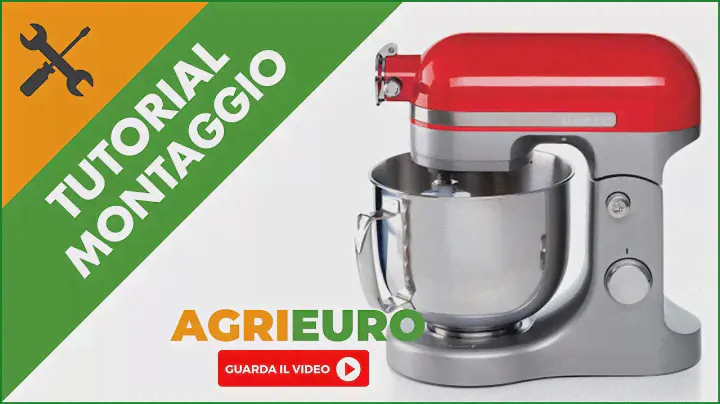 Impastatrice Planetaria Ariete Moderna Rossa - Potenza 1600 Watt: montaggio
