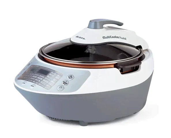 Мультиварка Ariete 2945/00 Twist 5л, 1900Вт, 30 программ, ЖК-дисплей, перемешивание, белый/серый-0