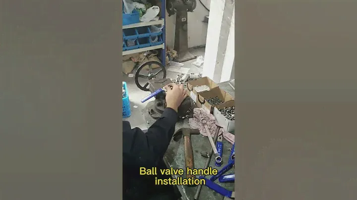 Ball valve handle installation