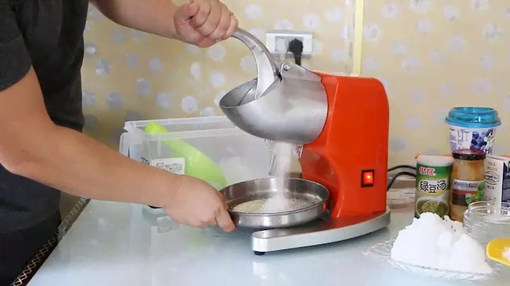 Household Manual Electric Ice Crusher Shaver Machine Snow Cone Maker