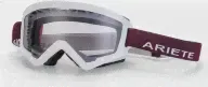 ARIETE очки кроссовые MUDMAX RACER WHITE / RED STRAP
